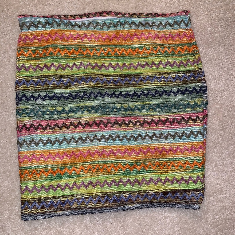 Lily White Chevron Skirt